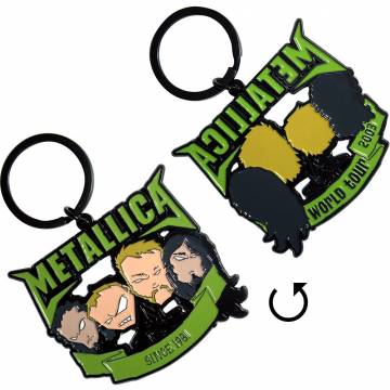 【予約商品】METALLICA Keychain: Since 1981 Heads (Double Sided)