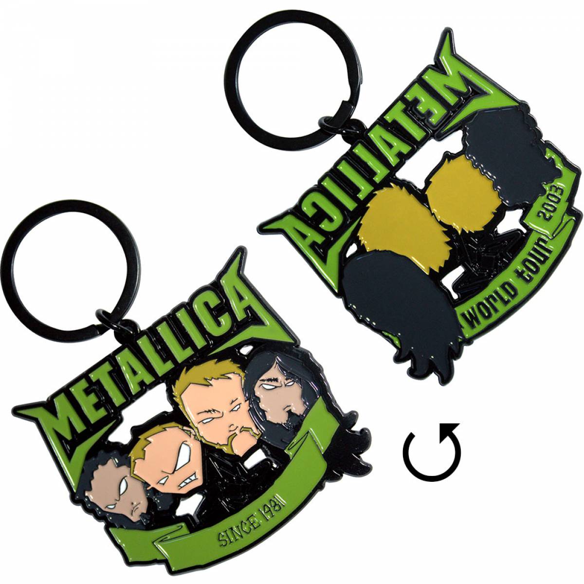 【予約商品】METALLICA Keychain: Since 1981 Heads (Double Sided)