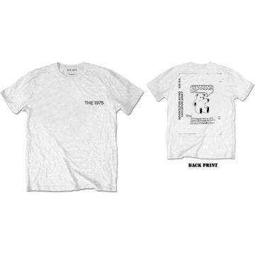 【予約商品】THE 1975 バンドTシャツ ユニセックス: ABIIOR Teddy (Back Print) - WHITE