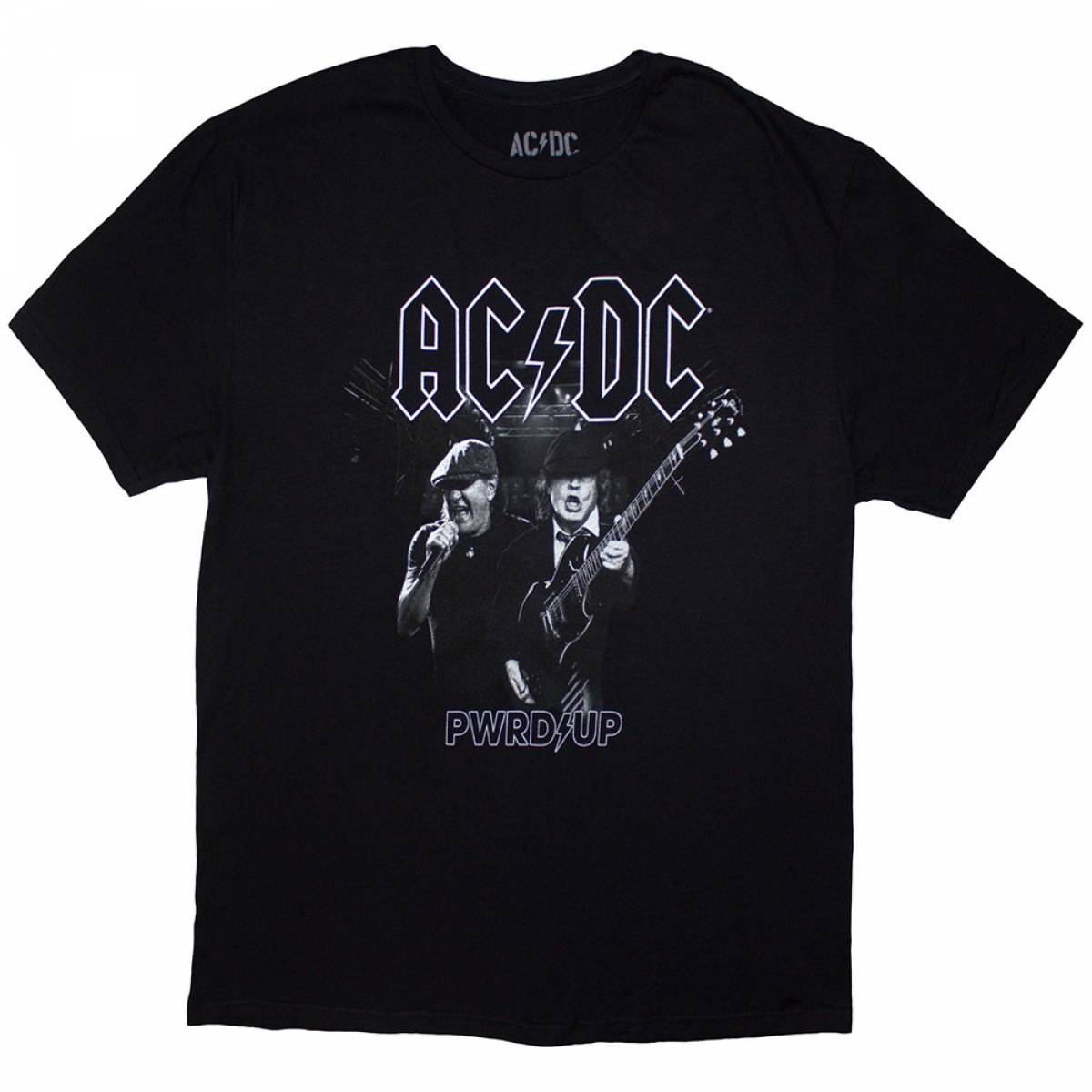 【予約商品】AC/DC バンドTシャツ ユニセックス: PWRD-UP B&W Photo (Black) (Ex-Tour) (X-Large) - BLACK