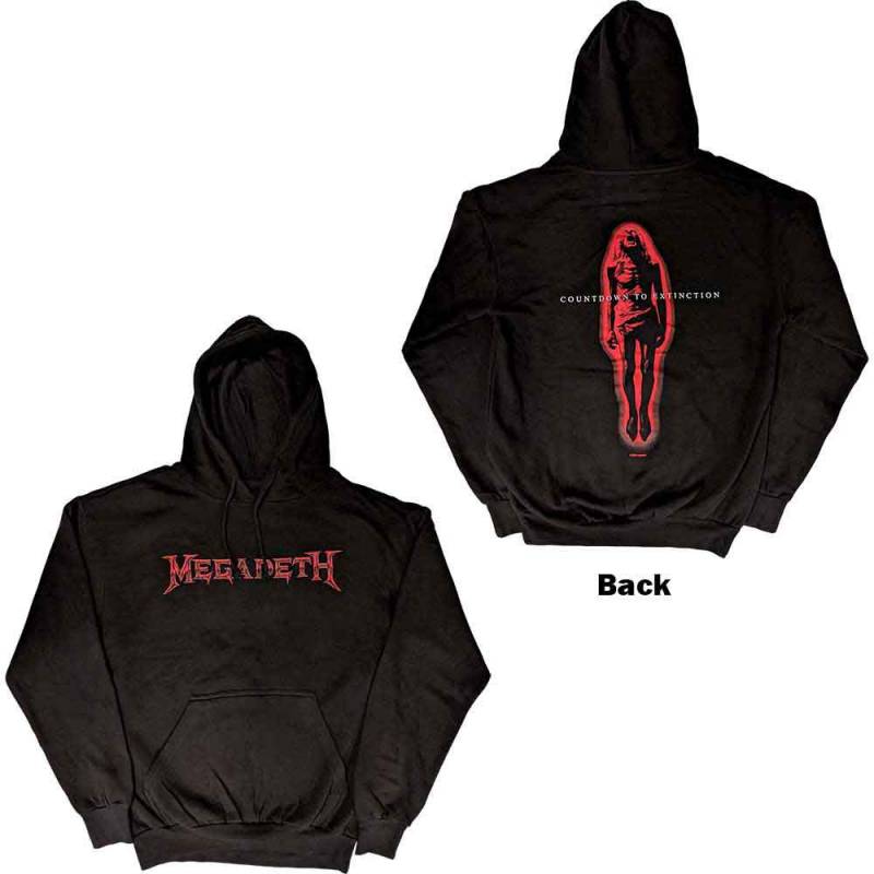 【予約商品】MEGADETH Unisex Pullover Hoodie: Countdown To Extinction (Black)
