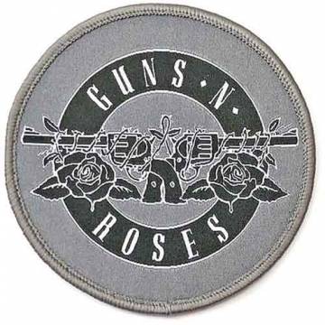【予約商品】GUNS N' ROSES Printed Patch: White Circle Logo (Standard Size)