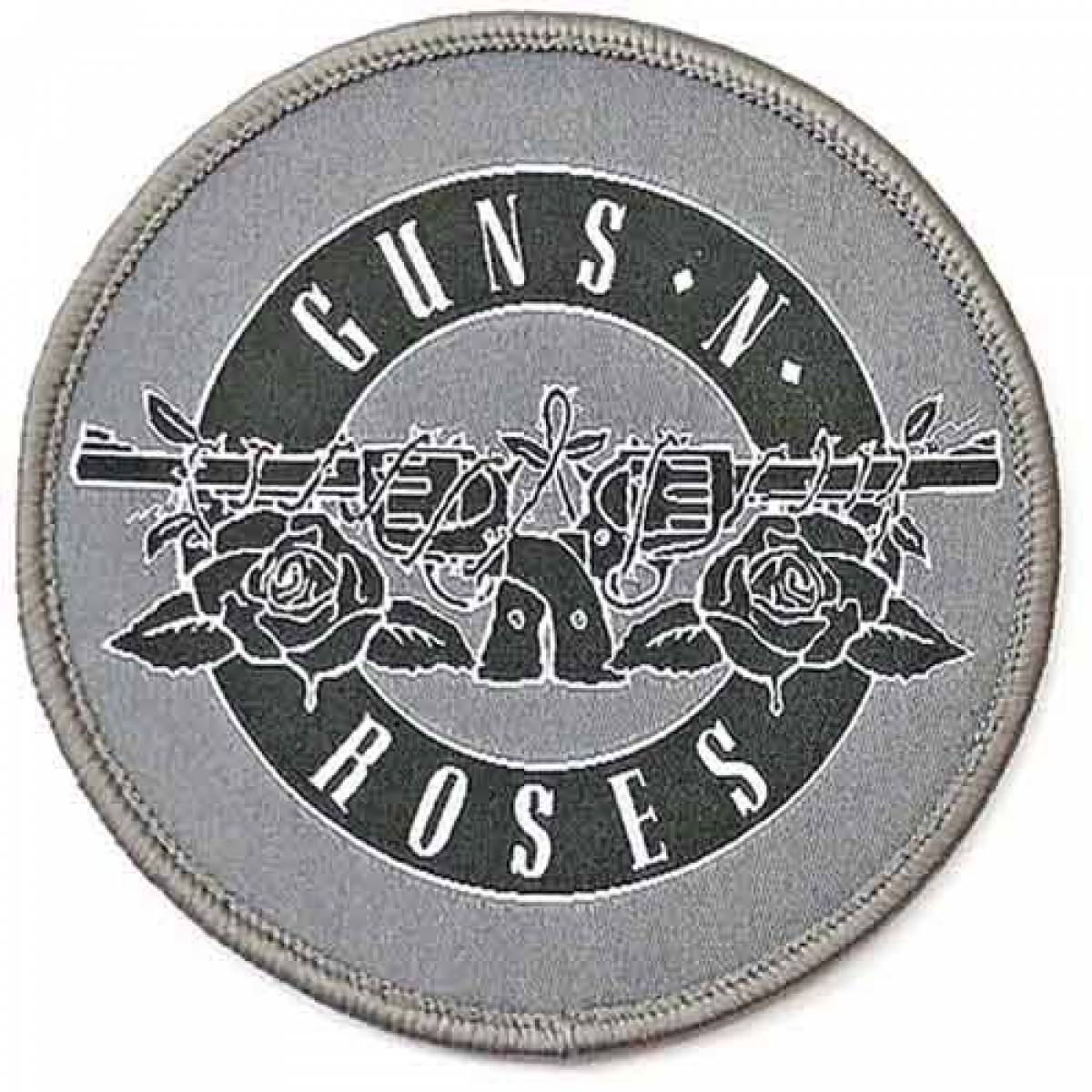 【予約商品】GUNS N' ROSES Printed Patch: White Circle Logo (Standard Size)