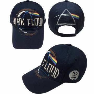 【予約商品】PINK FLOYD Unisex Baseball Cap: Dark Side of the Moon Album Distressed (Navy Blue) - NAVY BLUE