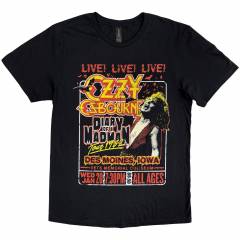 【予約商品】OZZY OSBOURNE バンドTシャツ ユニセックス: Diary of a Madman Tour (Black)
