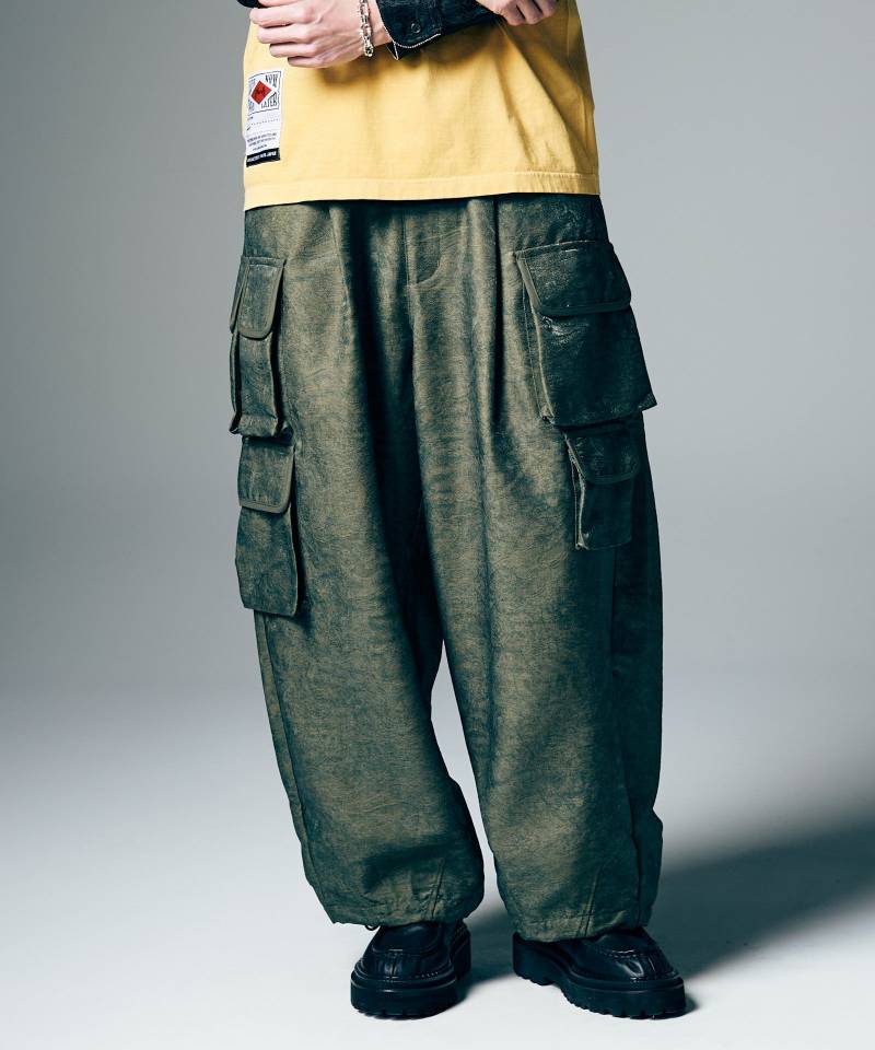 【予約商品】glamb(グラム) Paisley Cargo Pants / ペイズリーカーゴパンツ - Khaki