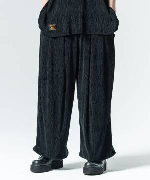 【予約商品】glamb(グラム)GB0225/P10 : Glamour Crepe Pants / グラマークレープパンツ - Black