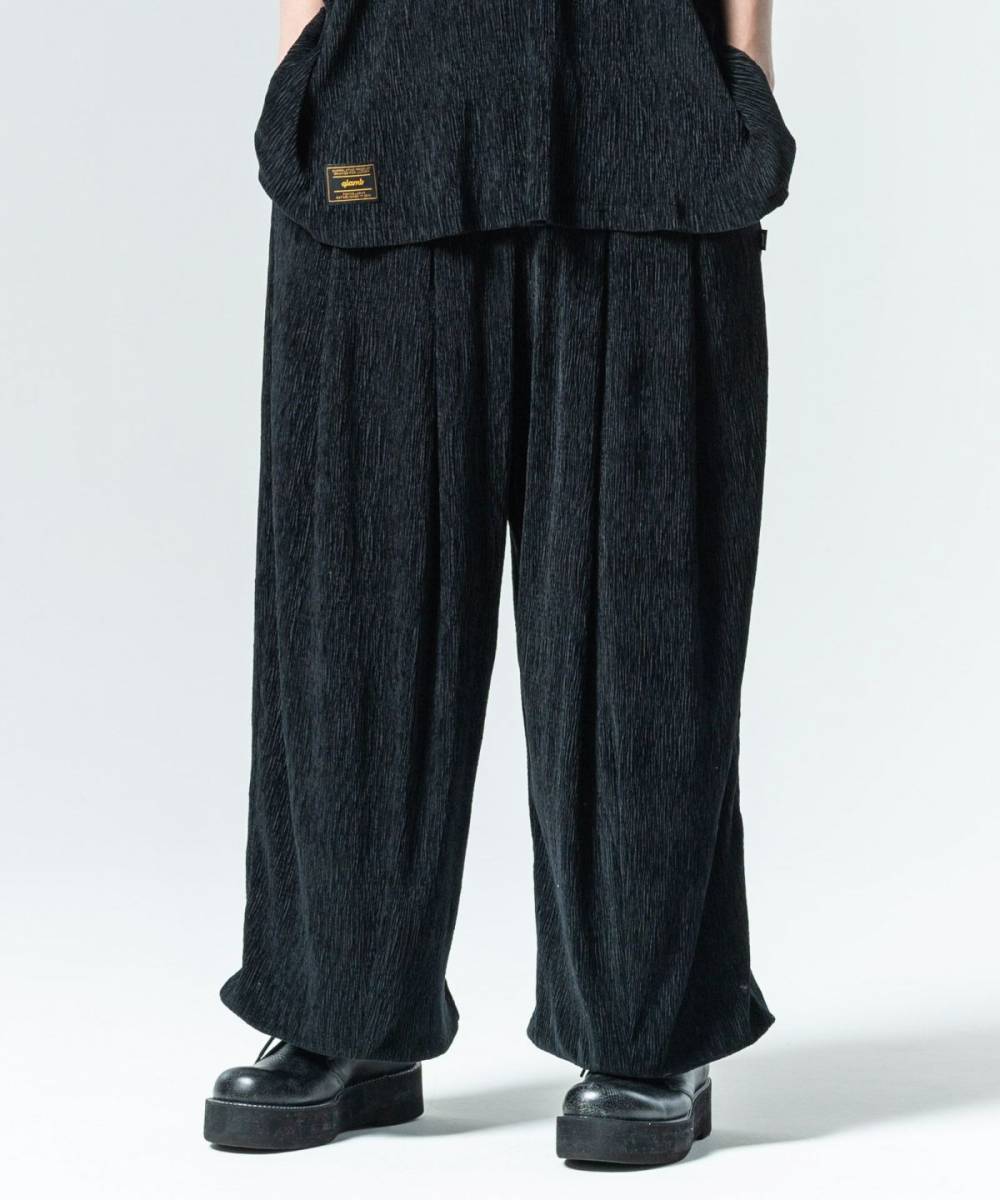 【予約商品】glamb(グラム)GB0225/P10 : Glamour Crepe Pants / グラマークレープパンツ - Black