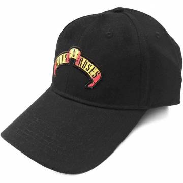 【予約商品】GUNS N' ROSES Unisex Baseball Cap: Scroll Logo (Black) - BLACK