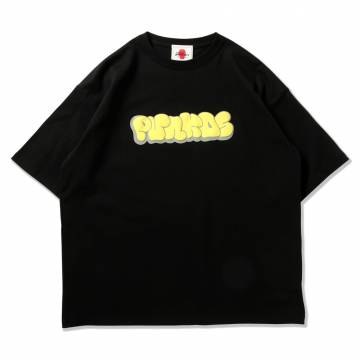 【予約商品】PUNK DRUNKERS (パンクドランカーズ)【予約・5月入荷】プクッとロゴBIG.TEE - BLACK