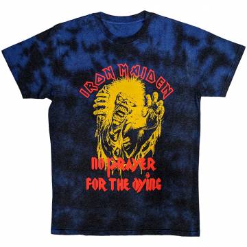 【予約商品】IRON MAIDEN バンドTシャツ ユニセックス: No Prayer For The Dying (Wash Collection) - NAVY BLUE