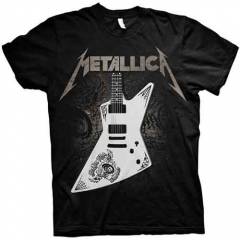 【予約商品】METALLICA バンドTシャツ ユニセックス: Papa Het Guitar (Black) - BLACK