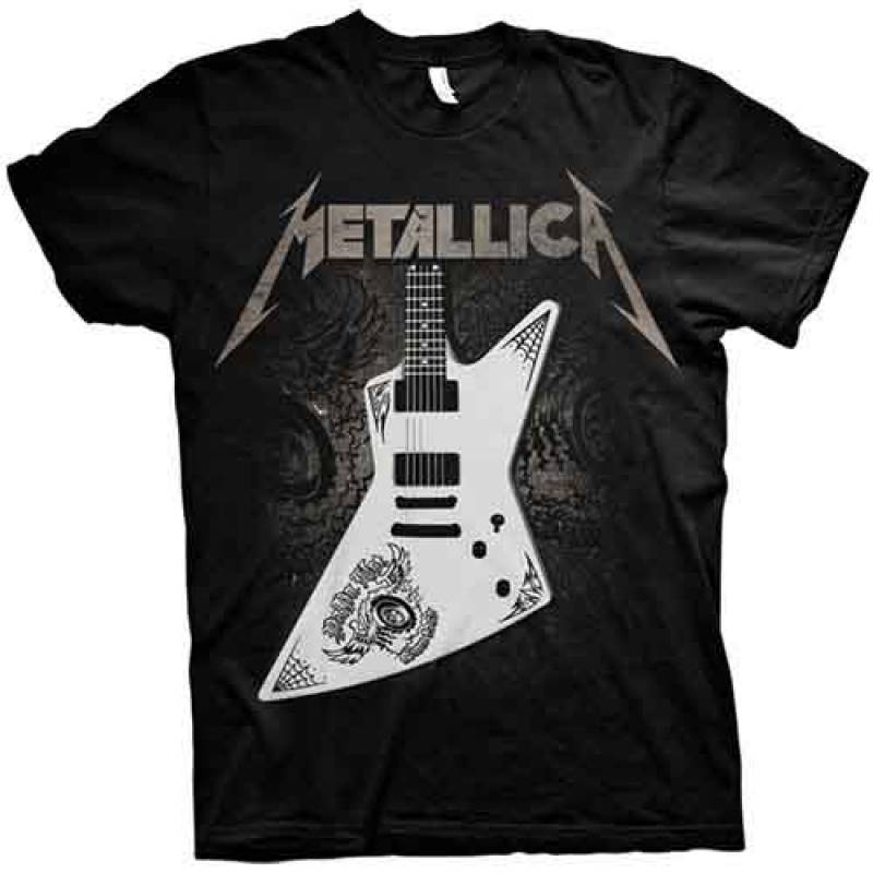 【予約商品】METALLICA バンドTシャツ ユニセックス: Papa Het Guitar (Black) - BLACK