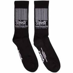 【予約商品】SLIPKNOT Unisex Terry Socks: Barcode & Tribal S (Black) (UK Size 4 - 7) - BLACK
