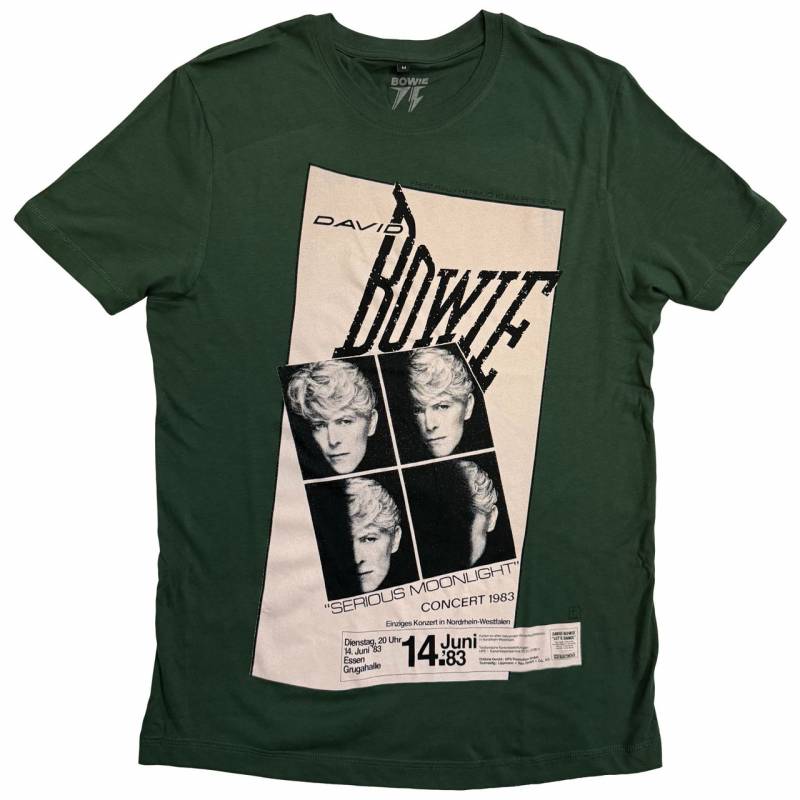 【予約商品】DAVID BOWIE バンドTシャツ ユニセックス: Concert '83 (Irish Green)