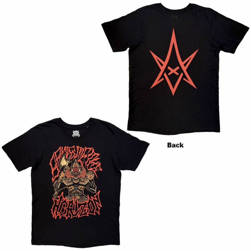 【予約商品】BRING ME THE HORIZON バンドTシャツ ユニセックス: Warrior (Black) (Back Print)