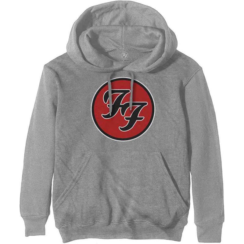 【予約商品】FOO FIGHTERS Unisex Pullover Hoodie: FF Logo (Grey)