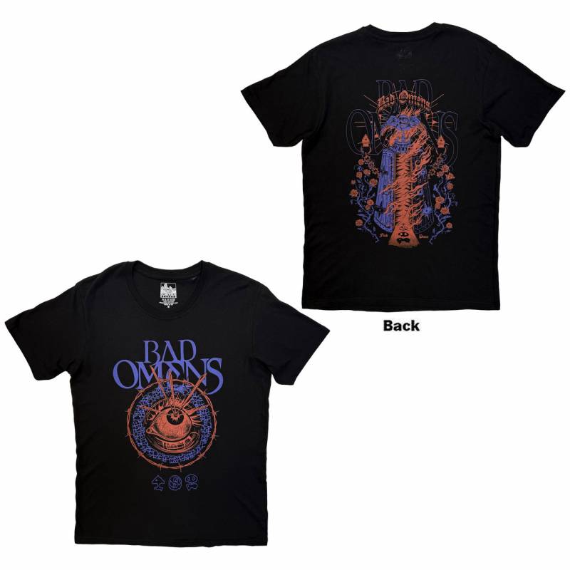 【予約商品】BAD OMENS バンドTシャツ ユニセックス: Eye (Black) (Back Print)