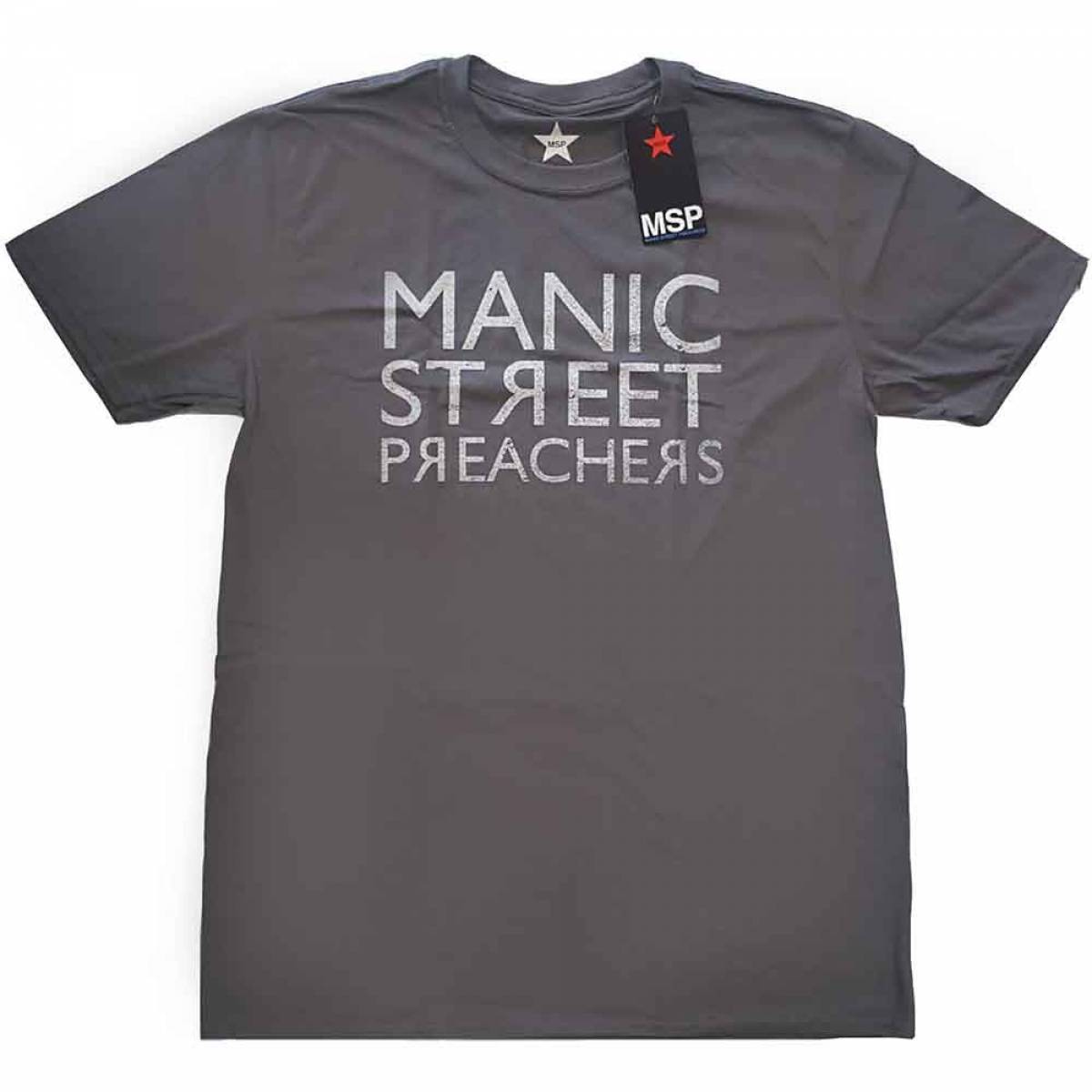 【予約商品】MANIC STREET PREACHERS ユニセックスTシャツ: Reversed Logo