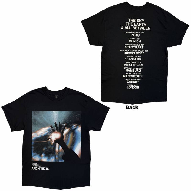 ARCHITECTS バンドTシャツ ユニセックス: TSTE & AB EU Tour October 25 (Back Print) (Ex-Tour)