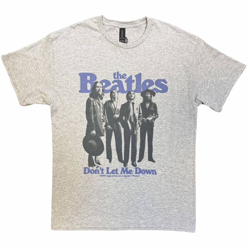 【予約商品】THE BEATLES バンドTシャツ ユニセックス: Don't Let Me Down (Grey)