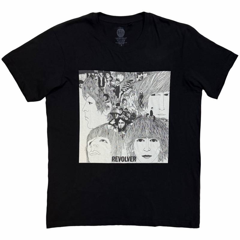 【予約商品】THE BEATLES バンドTシャツ ユニセックス: Revolver Album Cover (Black)