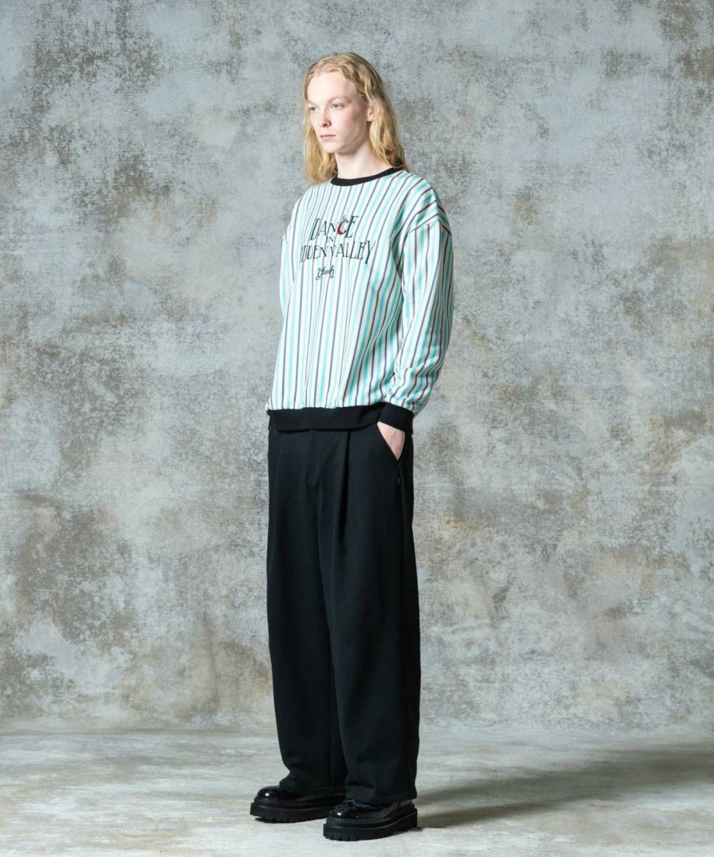 【予約商品】glamb(グラム)GB0325/ST01 : Hidden Valley Sweat Set Up / ヒドゥンバレースウェットセットアップ - Stripe×Black