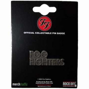 【予約商品】FOO FIGHTERS Pin Badge: Stacked Logo