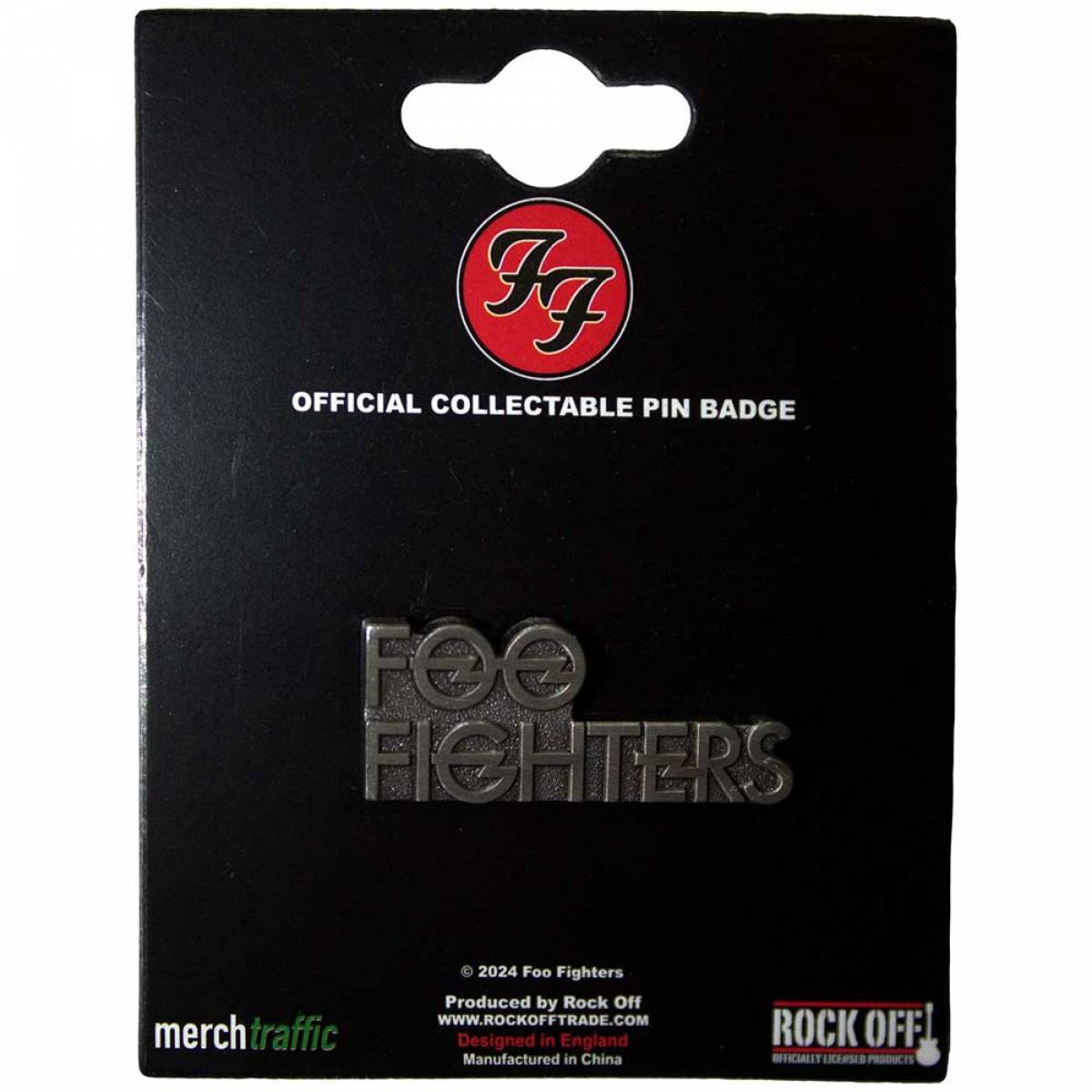 【予約商品】FOO FIGHTERS Pin Badge: Stacked Logo