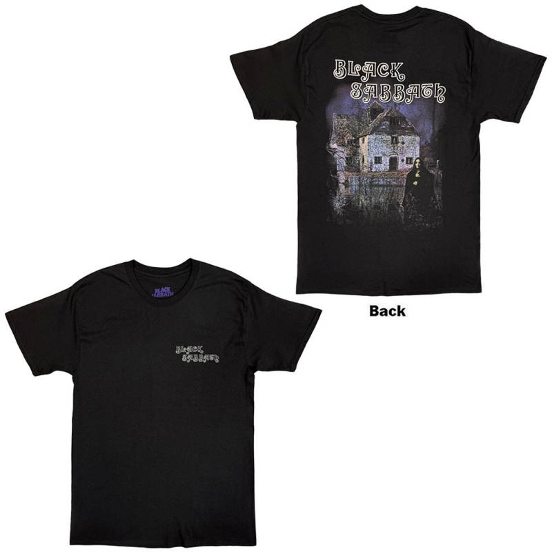 【予約商品】BLACK SABBATH バンドTシャツ ユニセックス: Debut Album (Black) (Back Print)