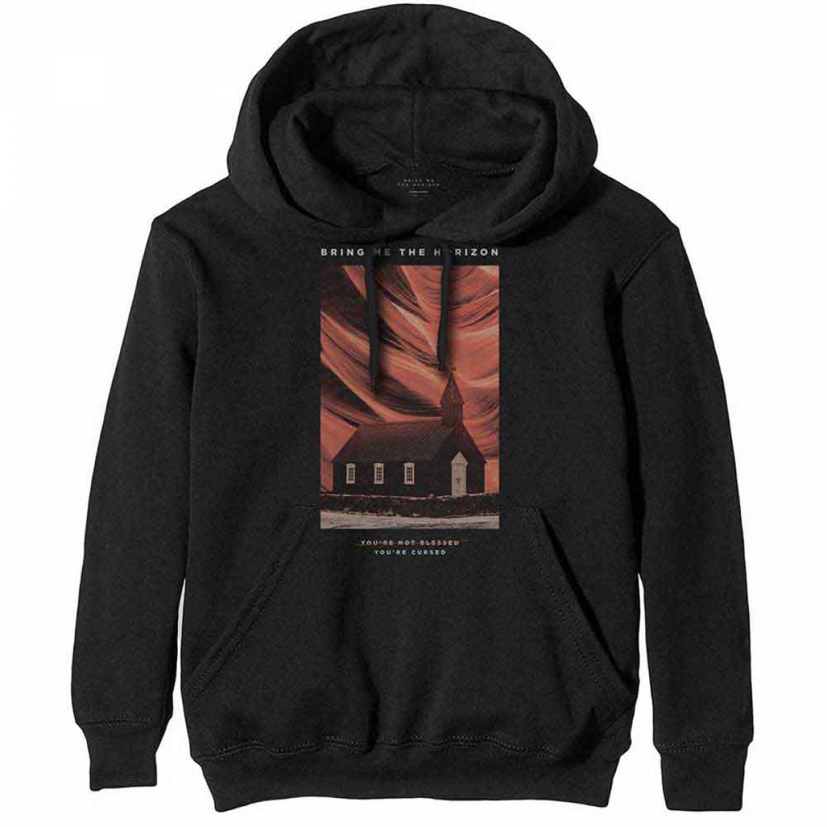 【予約商品】BRING ME THE HORIZON Unisex Pullover Hoodie: You're Cursed - BLACK