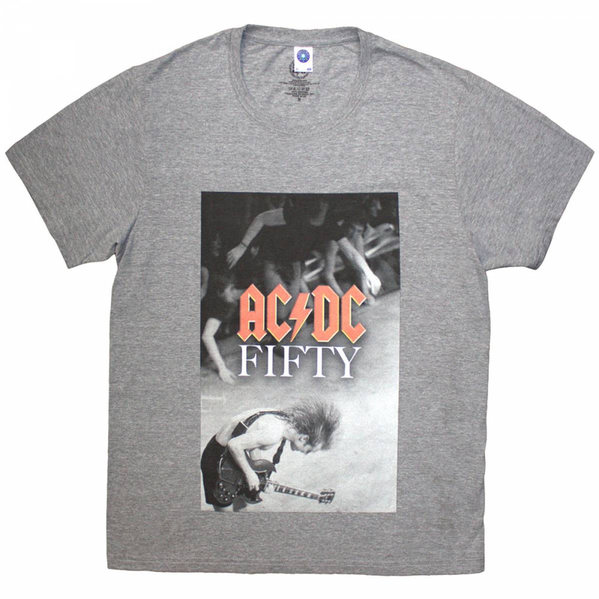 【予約商品】AC/DC バンドTシャツ ユニセックス: Angus Stage (Grey) - GREY