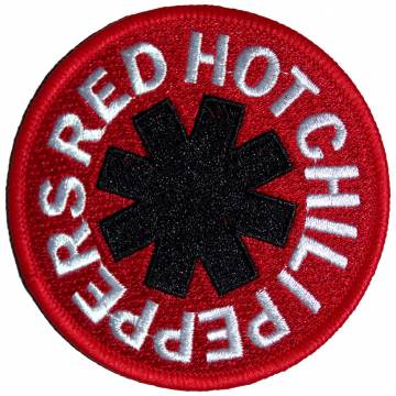 【予約商品】RED HOT CHILI PEPPERS Woven Patch: Asterisk Red (Red) - RED