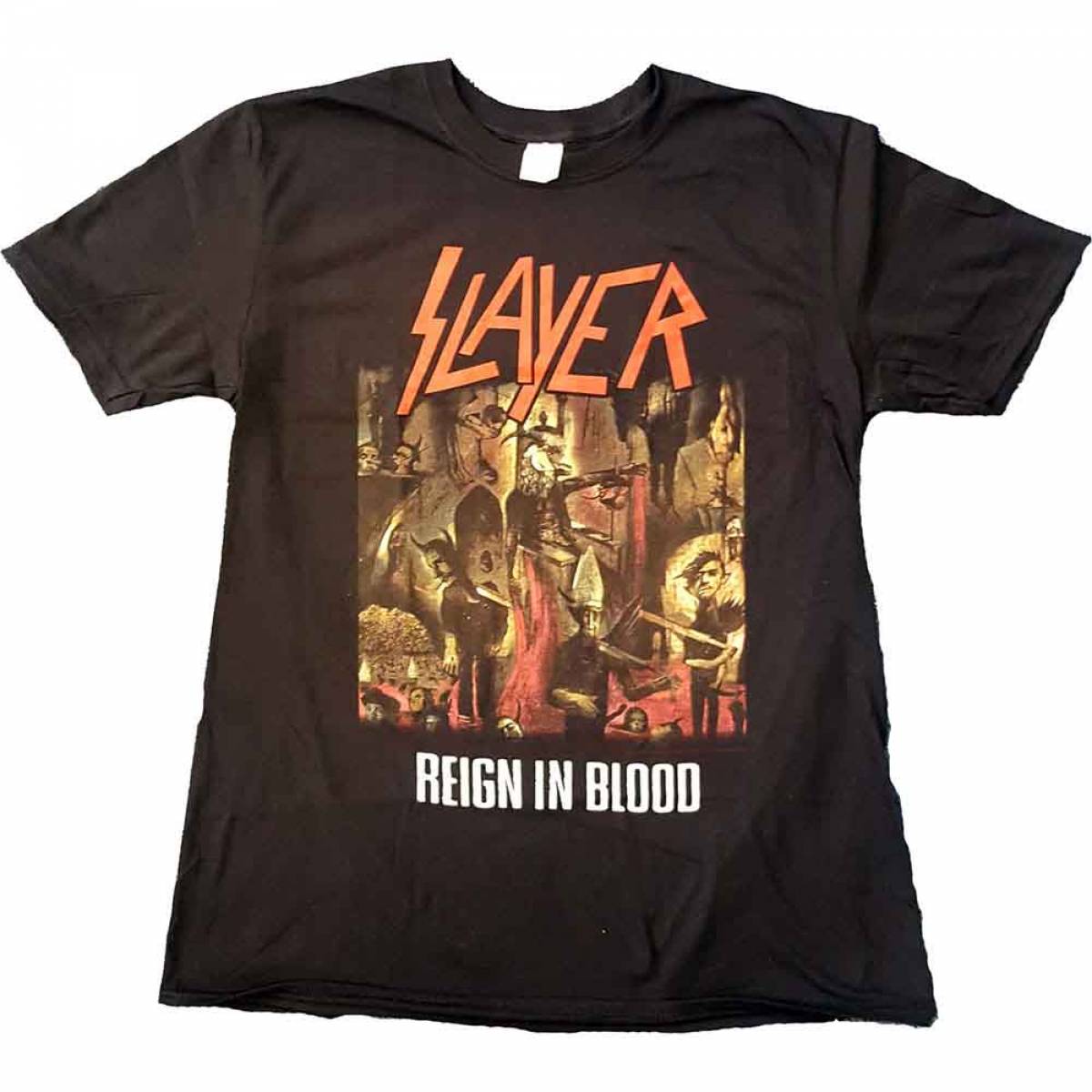 【予約商品】SLAYER バンドTシャツ ユニセックス: Reign in Blood (Black) - BLACK