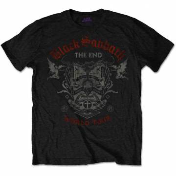 【予約商品】BLACK SABBATH バンドTシャツ ユニセックス: The End Reading Skull - BLACK