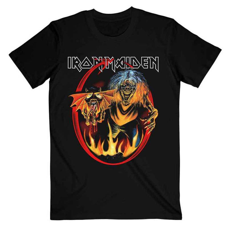 【予約商品】IRON MAIDEN バンドTシャツ ユニセックス: Number Of The Beast Devil Tail (Black)
