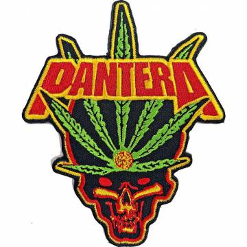 【予約商品】PANTERA Standard Woven Patch: Leaf Skull