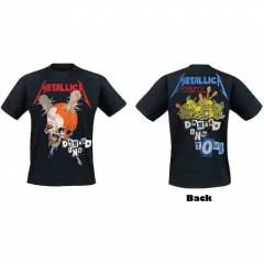 【予約商品】METALLICA バンドTシャツ ユニセックス: Damage Inc (Black) (Back Print) - BLACK