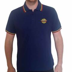 【予約商品】GUNS N' ROSES Unisex Polo Shirt: Classic Logo (Navy Blue)
