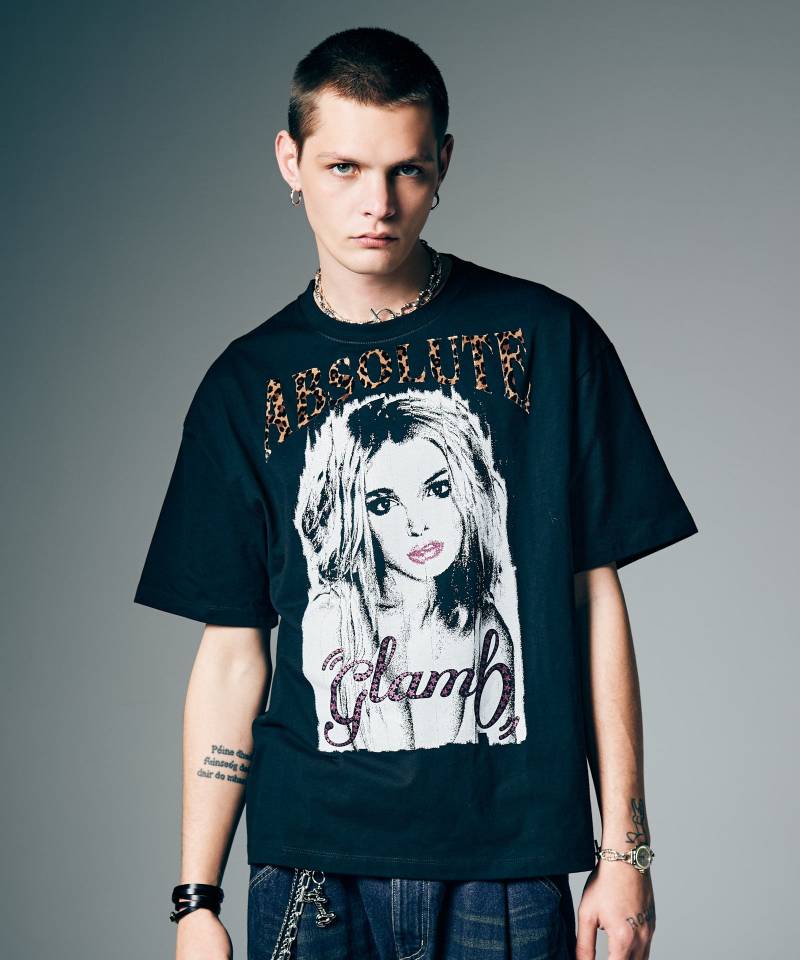 【予約商品】glamb(グラム) Diva T-Shirt / ディーバTシャツ - Black