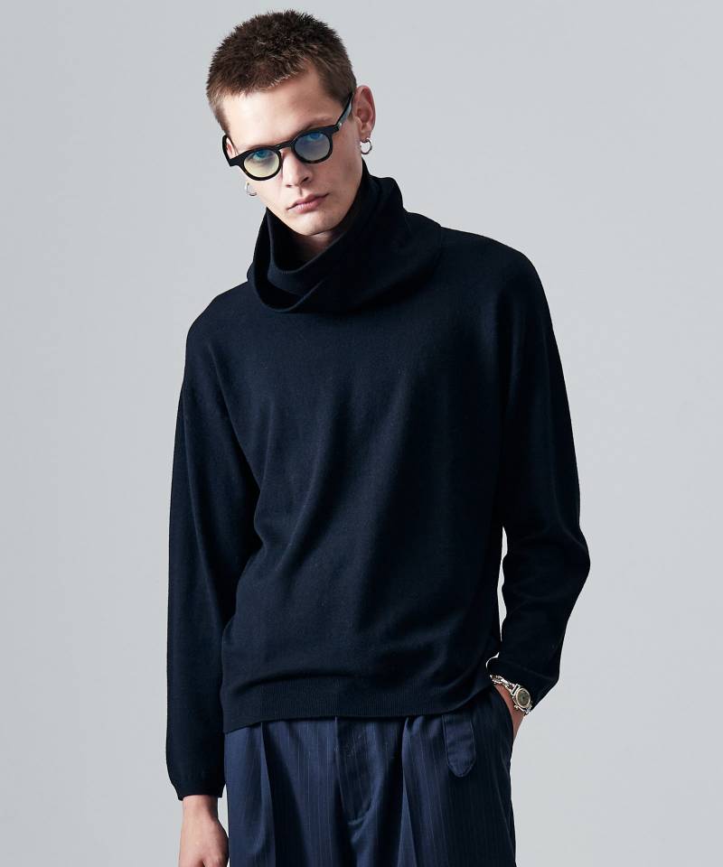 【予約商品】glamb(グラム)Blue Noise Snood Knit / ブルーノイズスヌードニット - Black