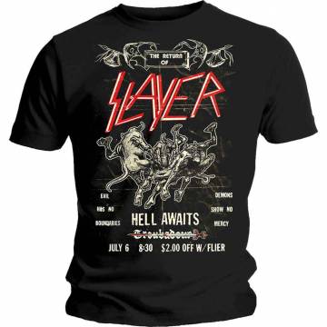【予約商品】SLAYER ユニセックスTシャツ: Vintage Flyer