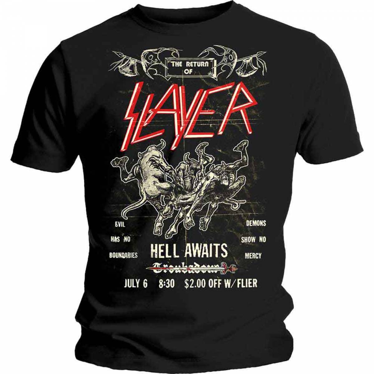 【予約商品】SLAYER ユニセックスTシャツ: Vintage Flyer