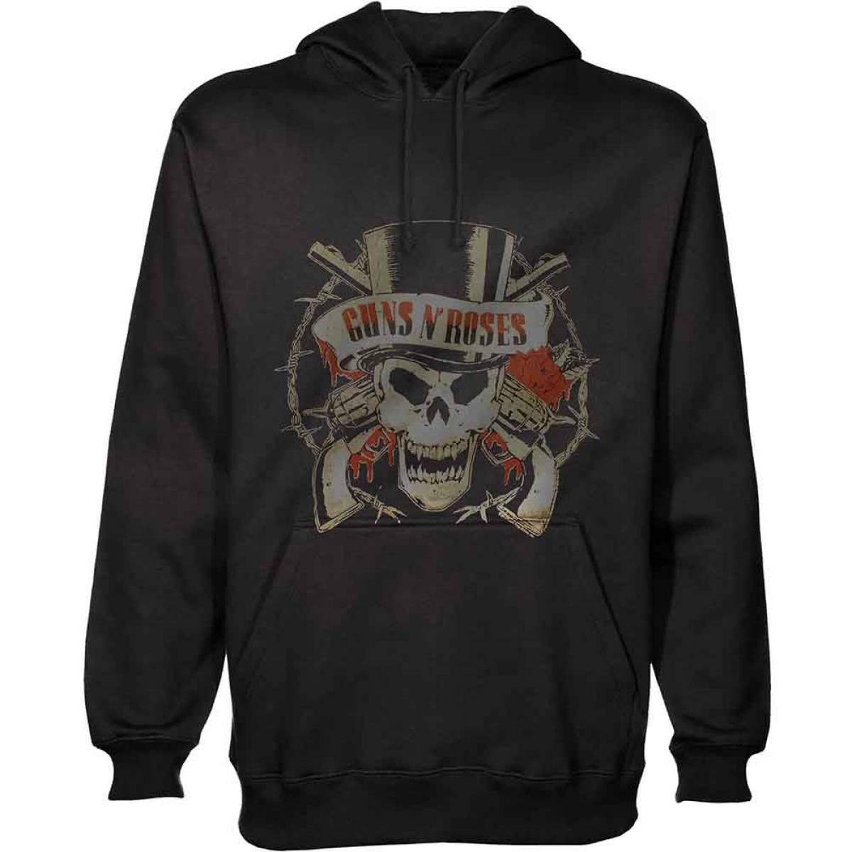 【予約商品】GUNS N' ROSES Unisex Pullover Hoodie: Distressed Skull (Medium)
