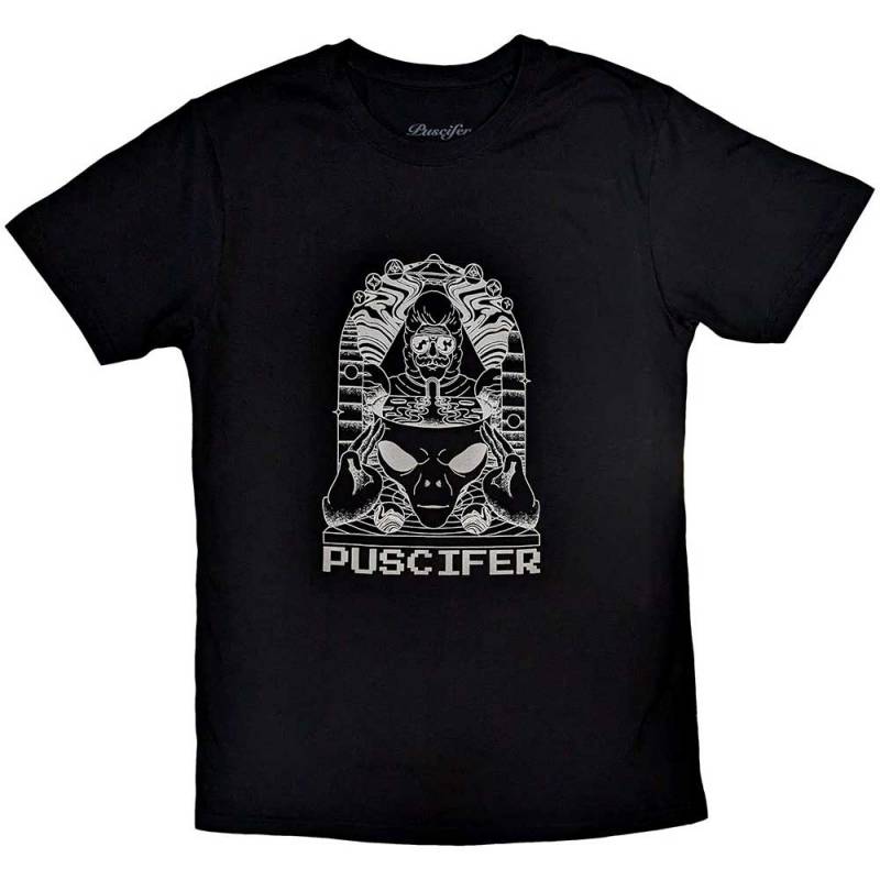 【予約商品】PUSCIFER バンドTシャツ ユニセックス: Alien Exist (Black)