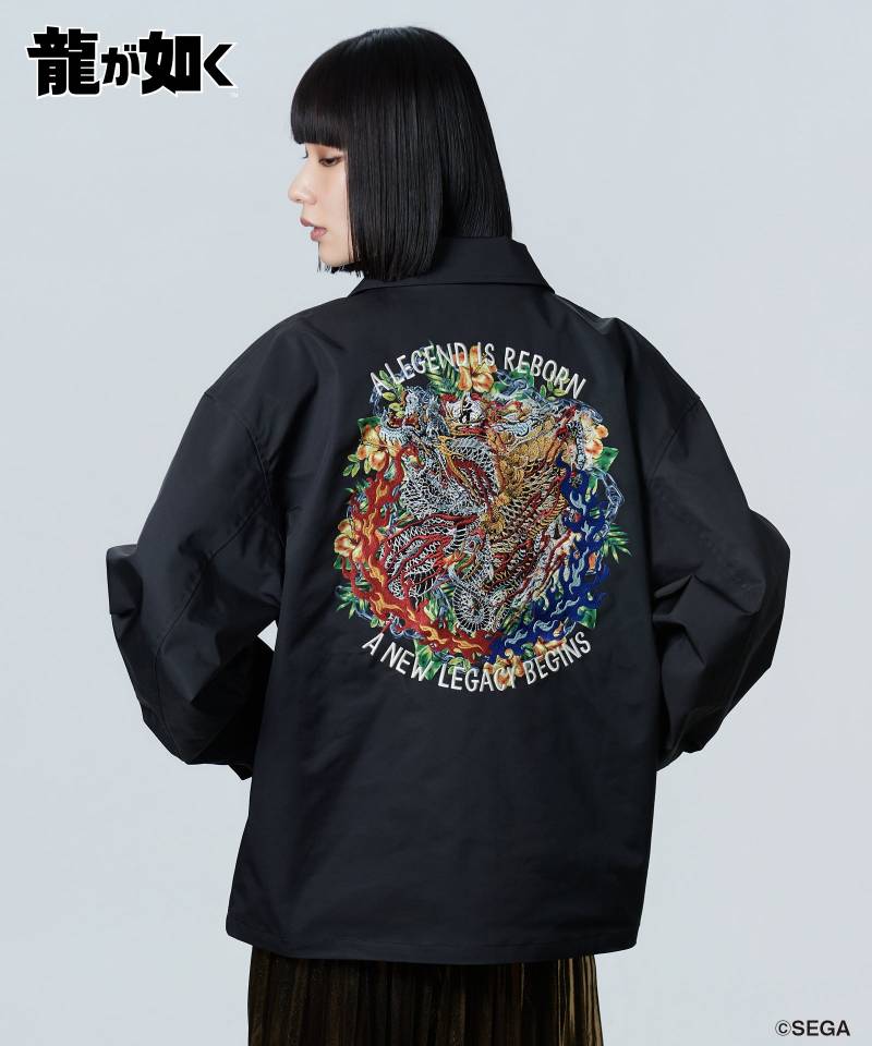 【予約商品】龍が如く×glamb(グラム) Kiryu vs Mine Jacket - Black