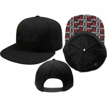 【予約商品】BLACK SABBATH Unisex Snapback Cap: Logo & Demon - BLACK