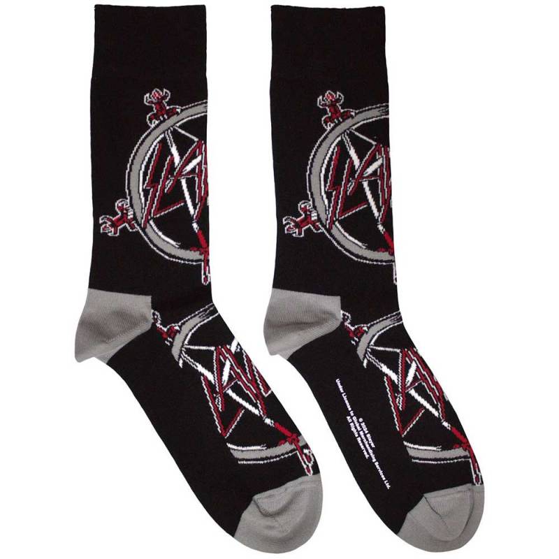 【予約商品】SLAYER Unisex Ankle Socks: Pentagram (Black) (UK Size 7 - 11)