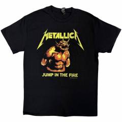 【予約商品】METALLICA バンドTシャツ ユニセックス: Jump In The Fire Vintage (Black)