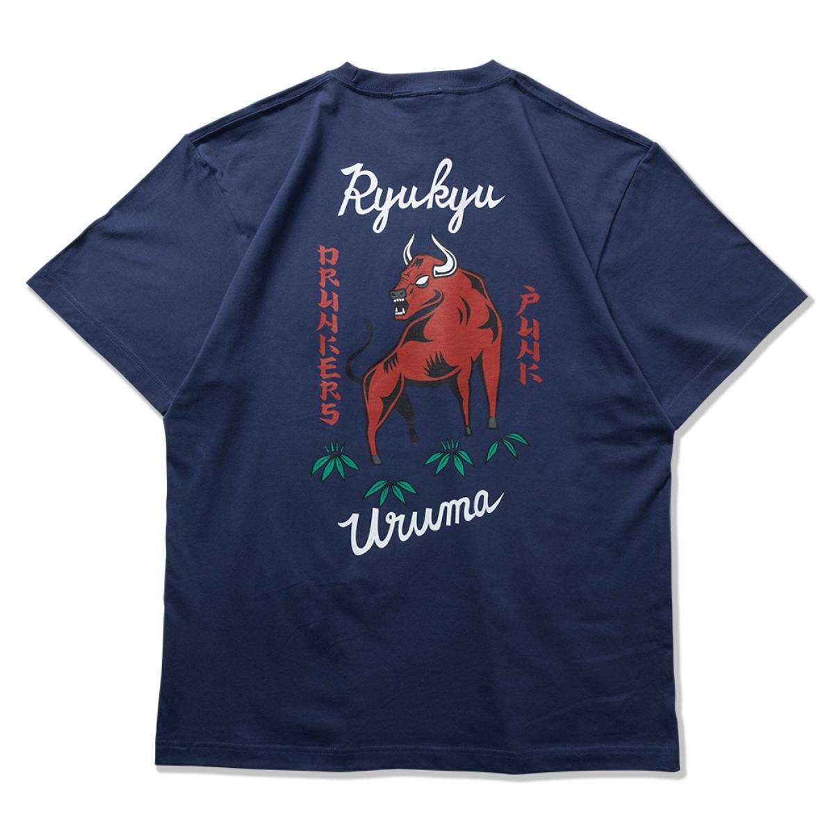 【予約商品】PUNK DRUNKERS (パンクドランカーズ)【予約・4月入荷】［PDSxうるま市］闘牛TEE - INDIGO